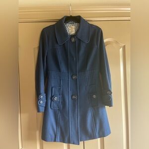Tulle (Anthropologie) blue wool coat, M